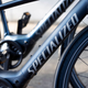 A photo of the Specialized logo on two electric bikes.